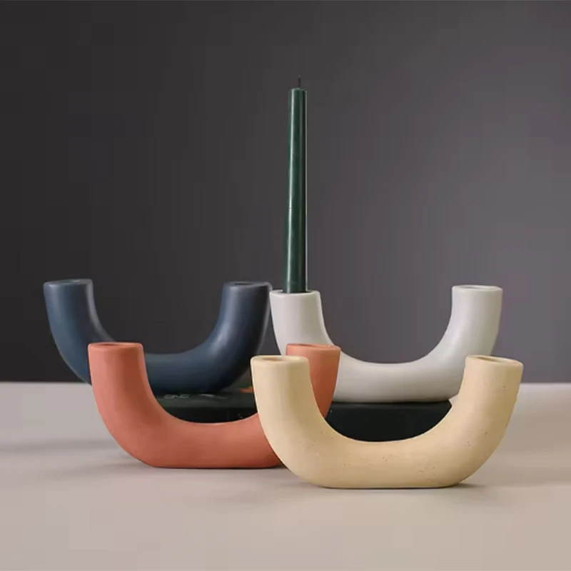 Cement Candle Holder